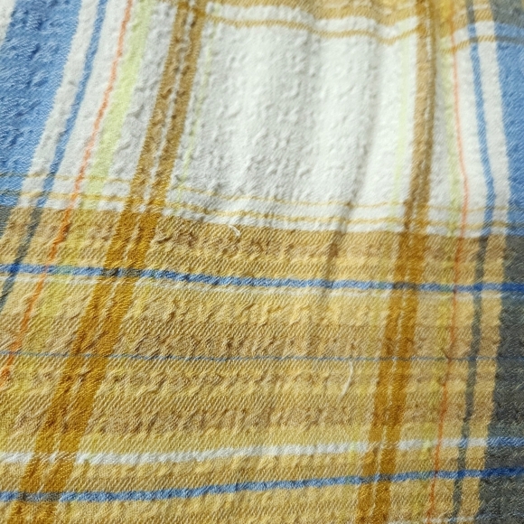 Anthropologie Pilcro Hadley Plaid Relaxed Button Down Flannel Shirt sz Lp - Picture 8 of 8